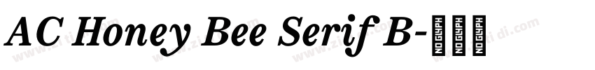 AC Honey Bee Serif B字体转换